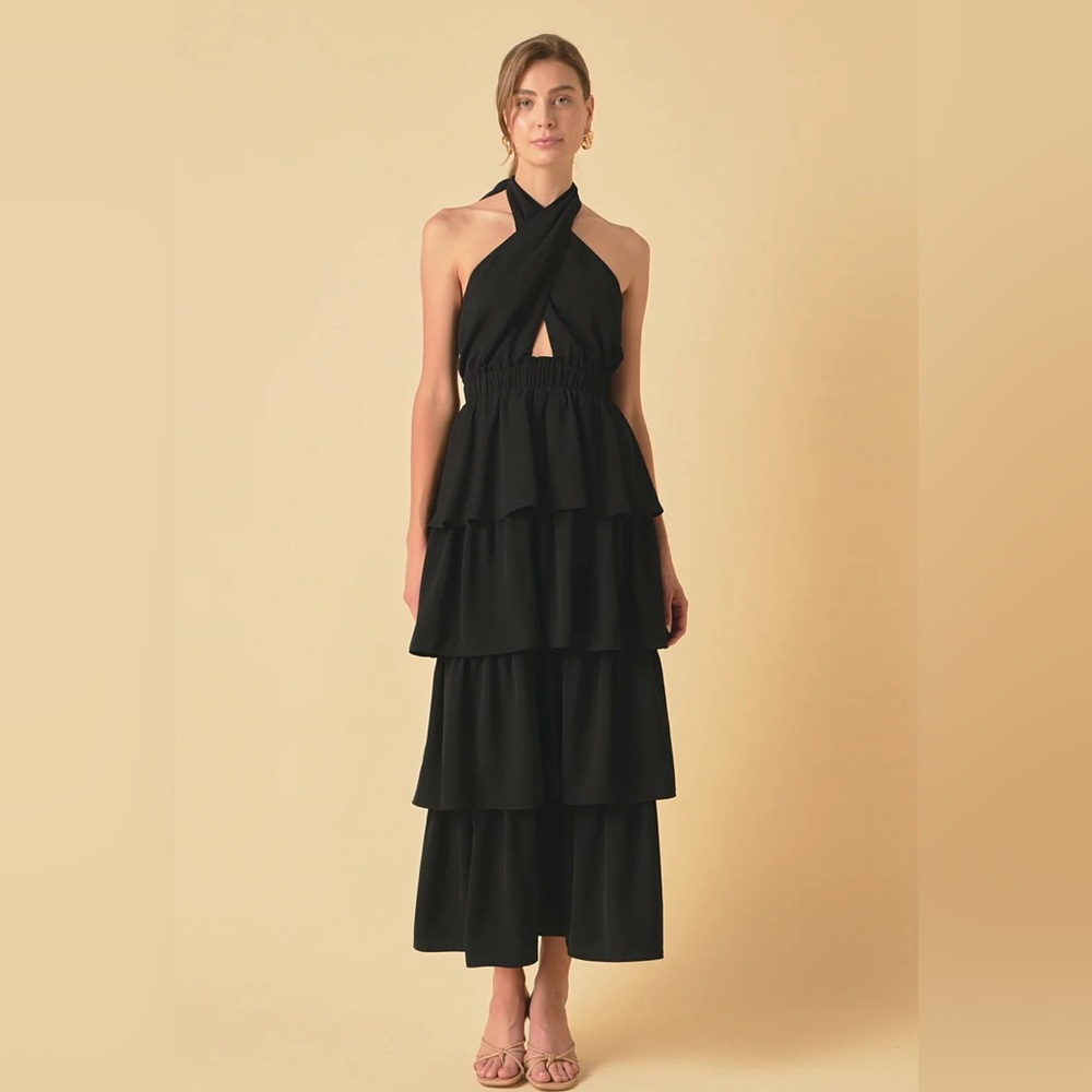 Endless Rose cross cross halter dress. NWT NEVER WORN!